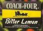 Vintage Coach and Four Bitter Lemon 🍋 Soda Label — Stagecoach Silhouette, Philadelphia PA