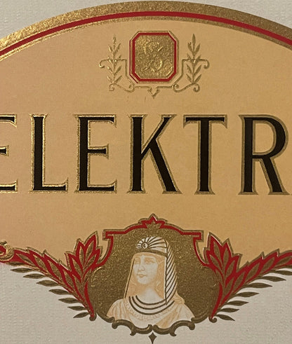 Antique Vintage 1900s - 1930s Elektra Embossed Cigar Label 🚬 Homage Richard Strauss