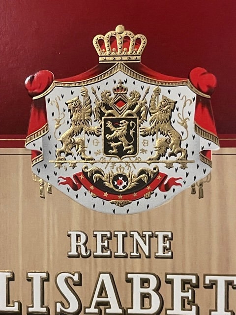 Rare Antique Vintage 1900s - 1930s Reine Elisabeth Embossed Cigar Label 🚬