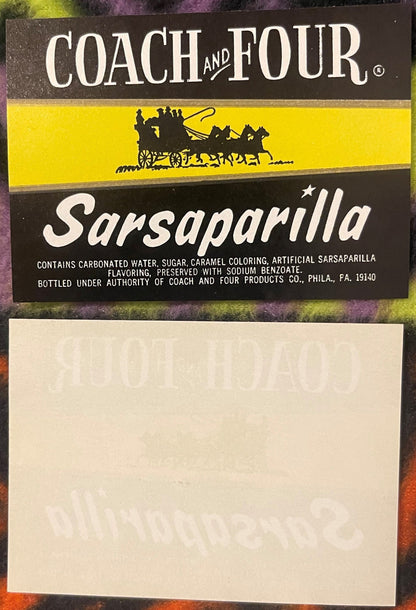 Vintage Combo Coach and Four Soda Labels from 1960s