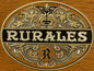 Very Rare Antique Vintage 1900s - 1920s Rurales Embossed Cigar Label, Woodgrain 🚬
