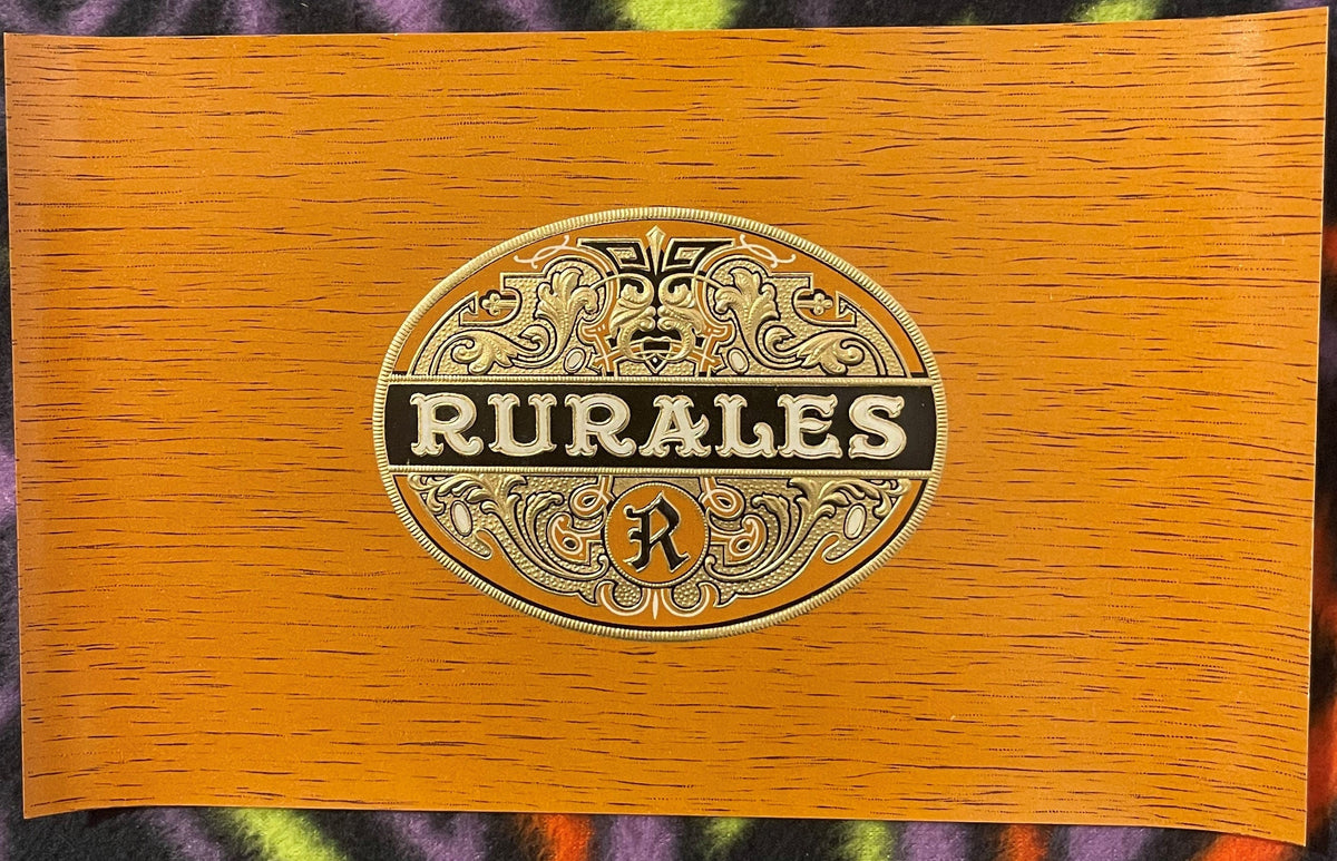 Very Rare Antique Vintage 1900s - 1920s Rurales Embossed Cigar Label, Woodgrain 🚬