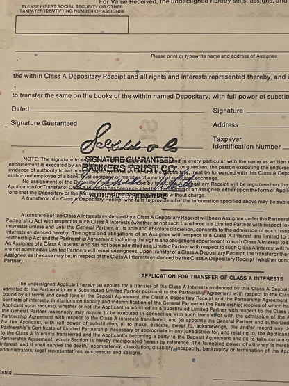 Vintage 1990s Sun Distributors Stock Certificate Class A Started by Sunoco American Oil and Gas 📜