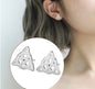 Celtic Knot Stud Earrings trinity knot baptism wedding engagement triquetra claddaghs protection Viking Valknut Scottish Irish Jewelry