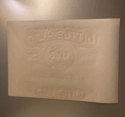 Antique Vintage 1900s - 1920s Little Alto Gold Embossed Cigar Label 🚬