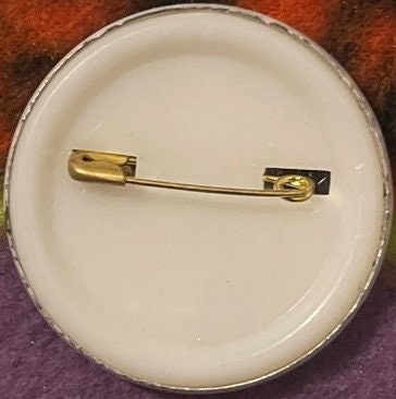 Vintage 1980s Saxophone California Raisin Tin Pin 📌 WOW The Memories!
