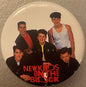 Vintage 1989 New Kids on the Block Pinback Button 🎤 Button-Up Troy MI NKOTB Group Photo Pin