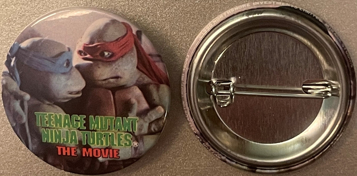 Vintage Teenage Mutant Ninja Turtles Movie Pins Raphael Leonardo 1990