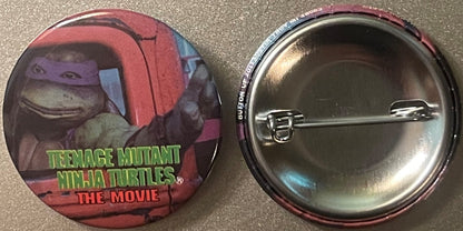 Vintage 1990 Teenage Mutant Ninja Turtles Donatello Movie Pin 🐢 — TMNT The Movie Pinback Button