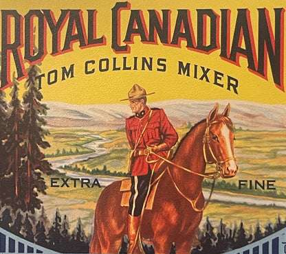 Combo 1950s Vintage Royal Canadian Tom Collins Mixer Labels ✨ Chicago, IL