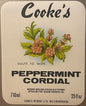 Vintage Cooke's Peppermint Label from 1940s England