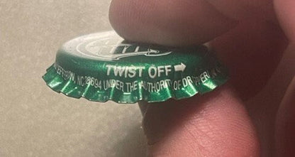 Vintage Sun Drop Bottle Cap 🍋 NOS West Jefferson NC Twist-Off Crown Soda Advertising, Dale Earnhardt NASCAR Era