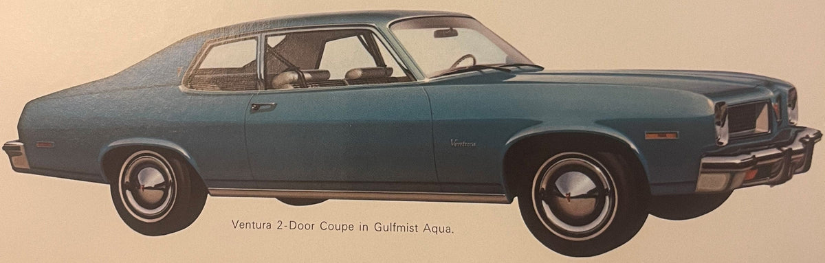 Vintage 1974 Pontiac Ventura Dealer Brochure 🚗 Last Classic GTO Year, Pontiac MI Print