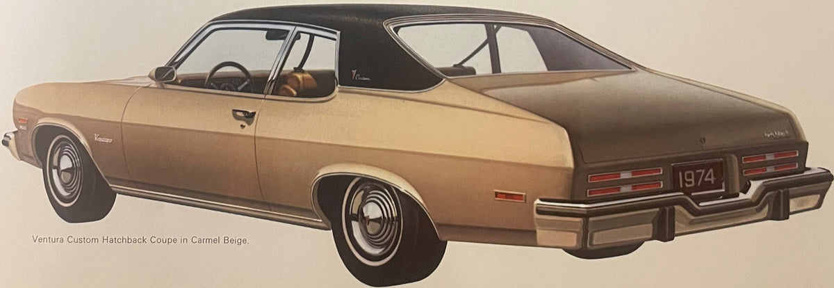 Vintage 1974 Pontiac Ventura Dealer Brochure 🚗 Last Classic GTO Year, Pontiac MI Print