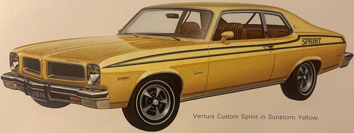Vintage 1974 Pontiac Ventura Dealer Brochure 🚗 Last Classic GTO Year, Pontiac MI Print