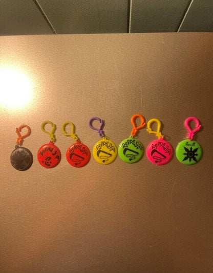 Vintage Ninja Charms Collectible Nostalgic 1980s Toys