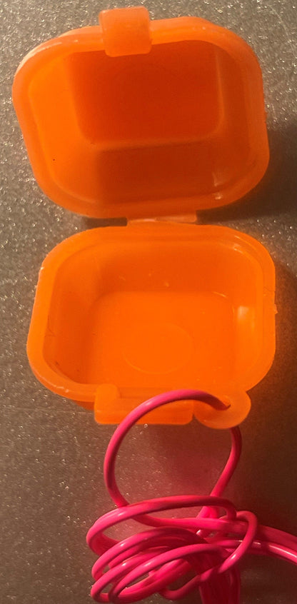 Vintage 80s Jumbo Burger Charms 🍔 Secret Stash Box Necklaces – 10 or 20 Pack
