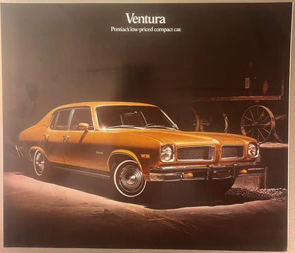 Vintage 1974 Pontiac Ventura Dealer Brochure 🚗 Last Classic GTO Year, Pontiac MI Print