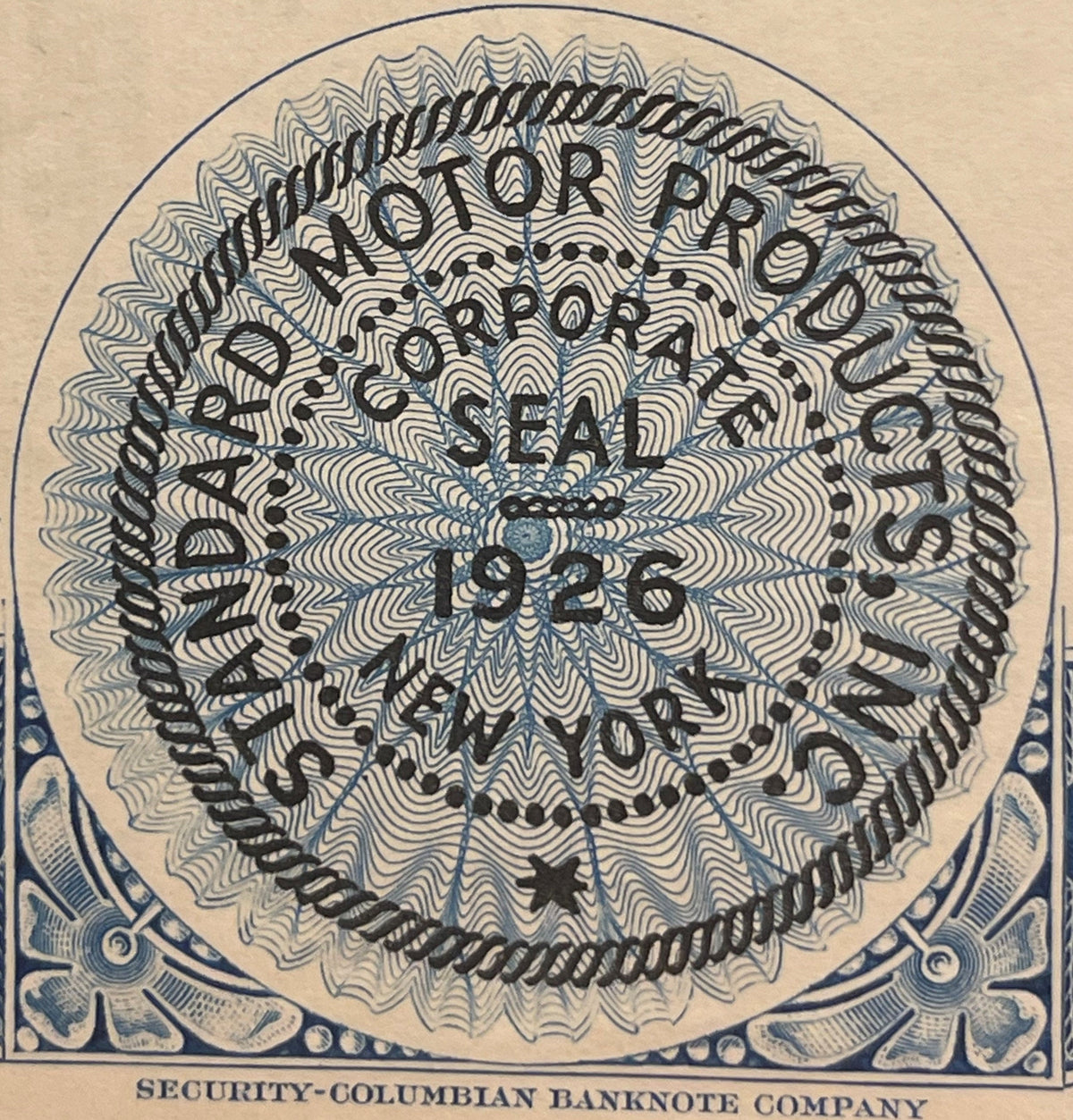 Vintage 1970s Standard Motor Products Stock Certificate 🔧 NAPA & CARQUEST, New York, Eagle Vignette