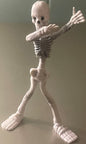 Vintage Bendable Skeleton Figure 🦴 NOS Poseable Halloween Toy, 1980s-1990s Ornament