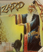 Antique Wizard Cigar Box Label 🧙‍♂️ Gold Embossed Chromolithograph 1910s Black Cat Halloween Art