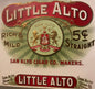 Antique Vintage 1900s - 1920s Little Alto Gold Embossed Cigar Label 🚬