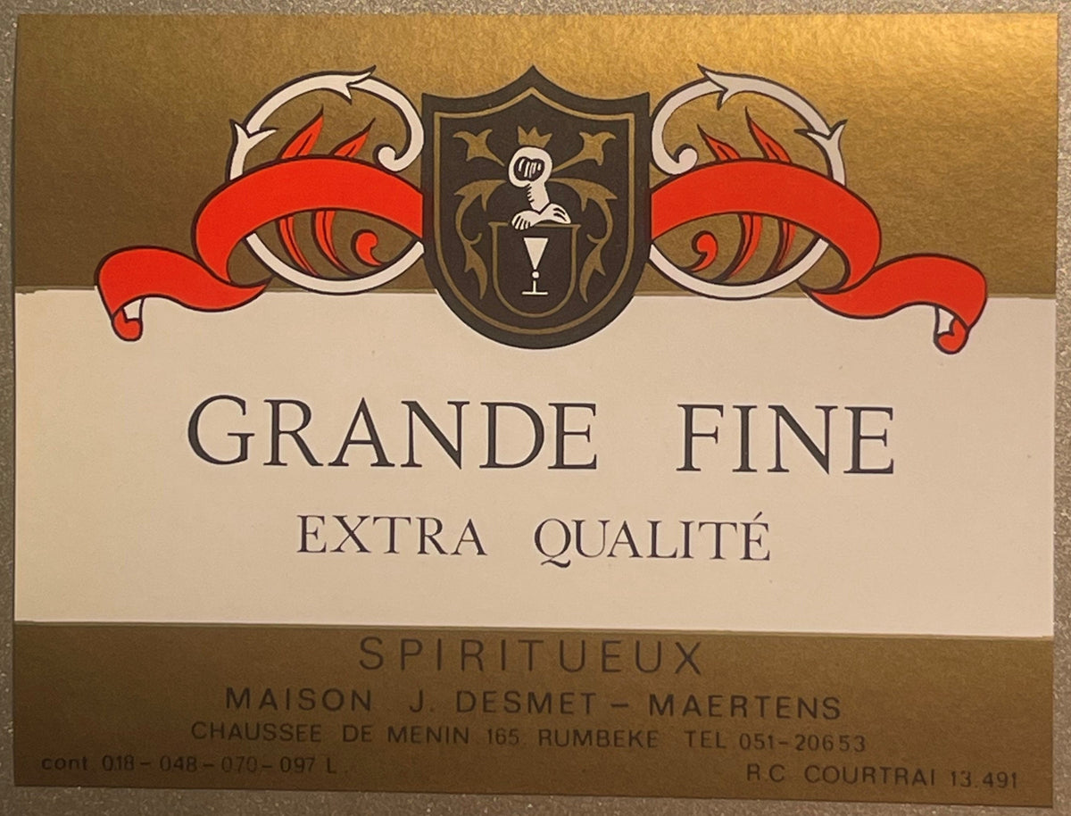 Antique Vintage 1920s Grande Fine Extra Qualite Wine Label 🥃 Elegant!