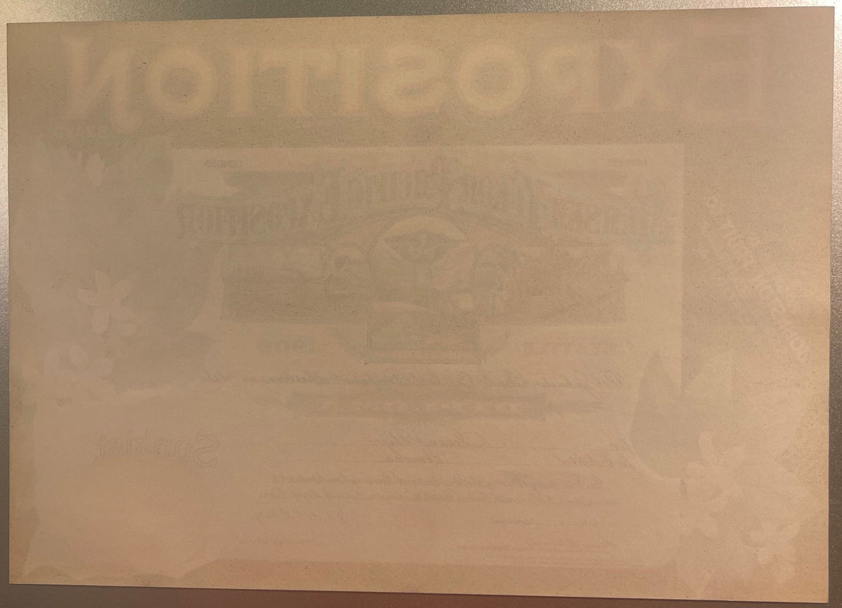 Antique Exposition Lemon Crate Label 🍋 Alaska–Yukon–Pacific Fair 1909, Santa Barbara CA