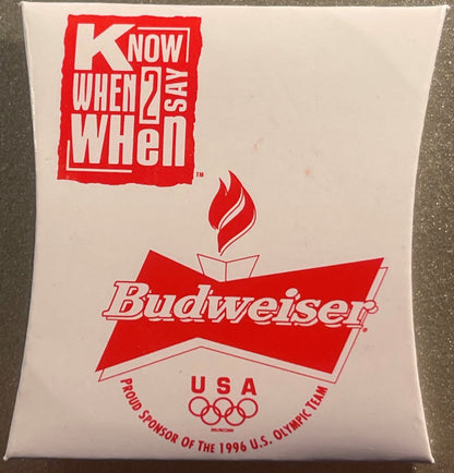 Vintage 1996 USA Olympics Budweiser Sewing Kit Unopened