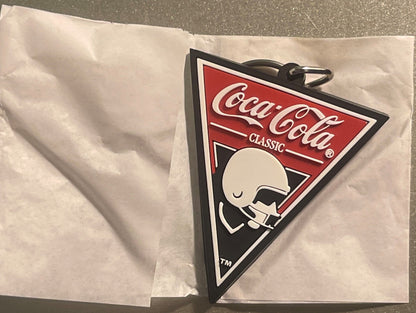 Vintage 1990s NFL Coke Coca-Cola Keychain Unopened Package 🥤