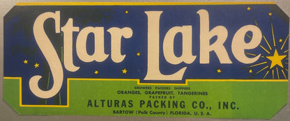 Vintage Star Lake Crate Label Brings 1940s Charm