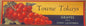 Vintage 1940s Towne Tokays Grapes Crate Label — Sunny California, Red Tokay Grape Artwork
