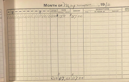 1910 Antique Pittsburgh and Lake Erie Railroad Foreman Time Book, Work Log 🚂