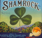 Antique 1930s Shamrock Brand Navel Orange Crate Label — Placentia Mutual Orange Ass'n, Sunkist Wrap Art