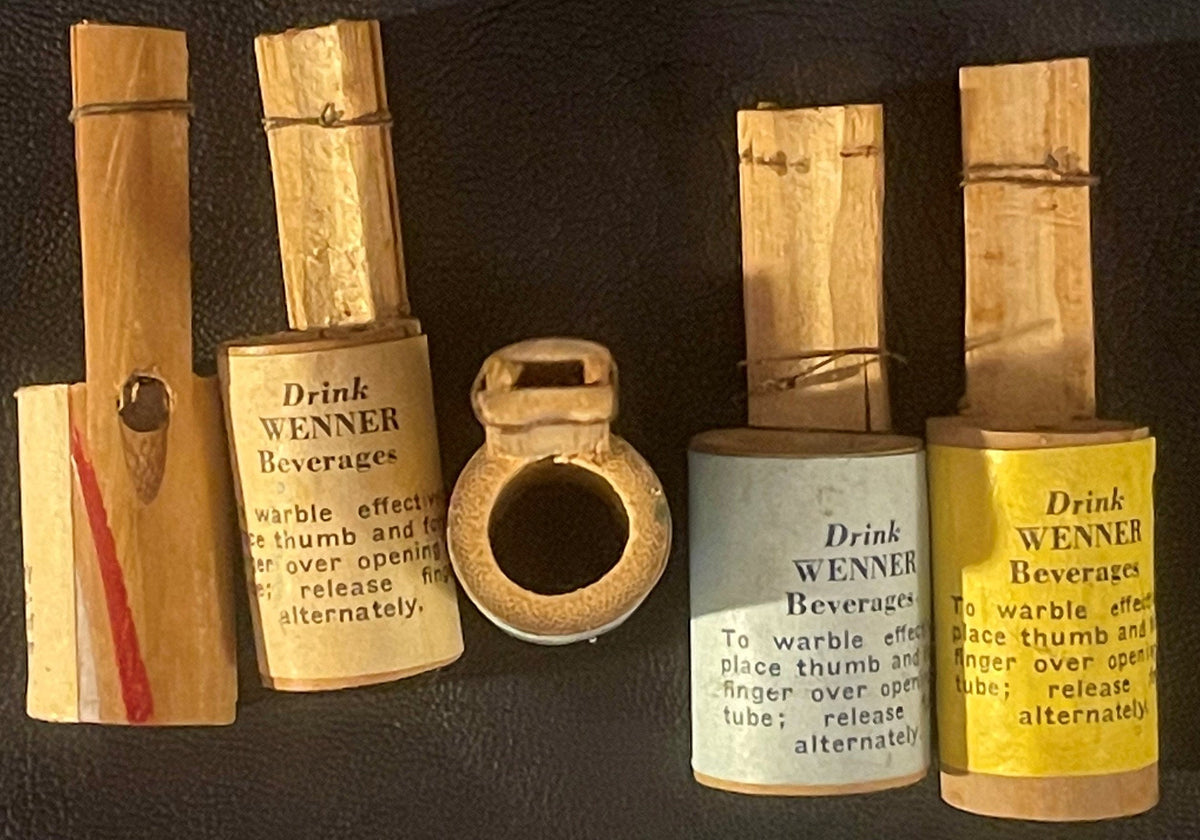 Vintage 1950s Wenner Beverages Warbler ✨ Allentown, PA, Whistle Bottle Co. RIP 1969