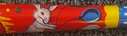 Vintage Large NOS 1960s World Circus Tin Horn Noisemaker 🧸 Litho Menagerie Toy