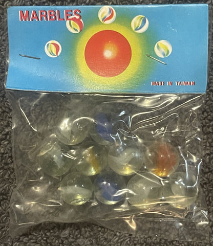 Vintage 1950s Cats Eye Marbles Unopened Pack of 10 Classic Beauties