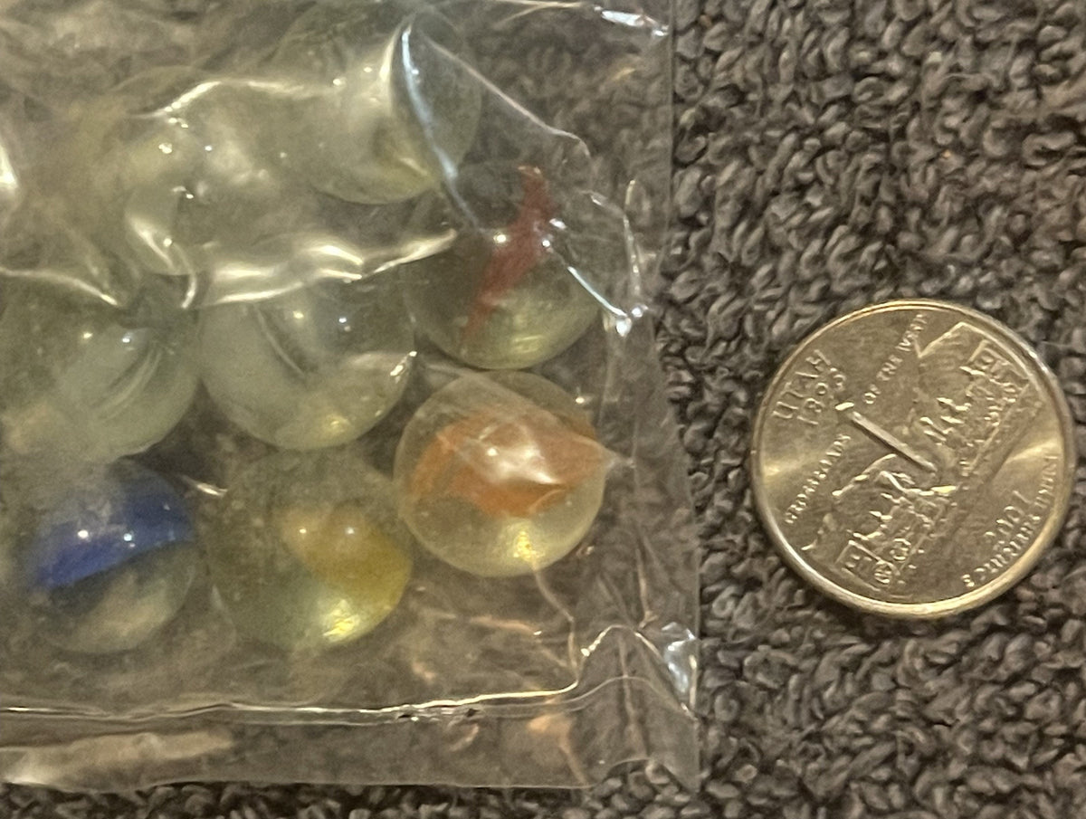 Vintage 1950s Cats Eye Marbles Unopened Pack of 10 Classic Beauties