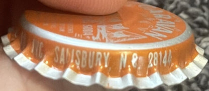 Vintage NOS Caravan Orange Soda Bottle Cap 🍊 Piedmont Cheerwine • NC • 1970s