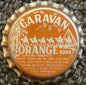 Vintage NOS Caravan Orange Soda Bottle Cap 🍊 Piedmont Cheerwine • NC • 1970s