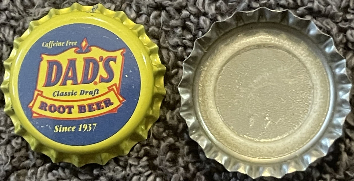 Vintage Dad's Root Beer NOS Bottle Cap Chicago IL Jasper IN Classic Draft Soda Advertising 🥤