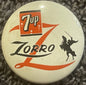 Vintage 1957 7up Zorro Pinback Button 🤠 Walt Disney TV Advertising Pin