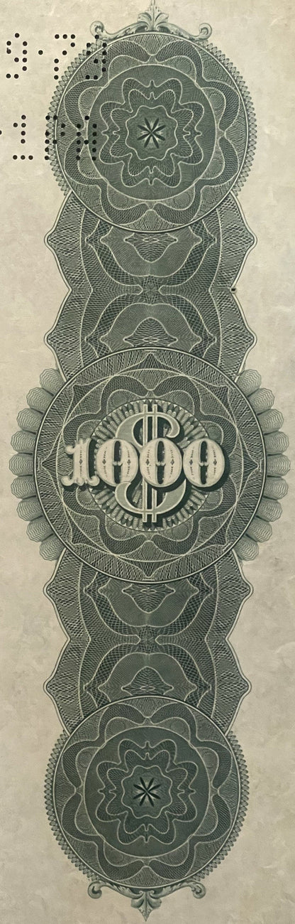 Antique 1898 New York Central & Hudson River Railroad Gold Bond 🚂 Lake Shore Collateral Certificate