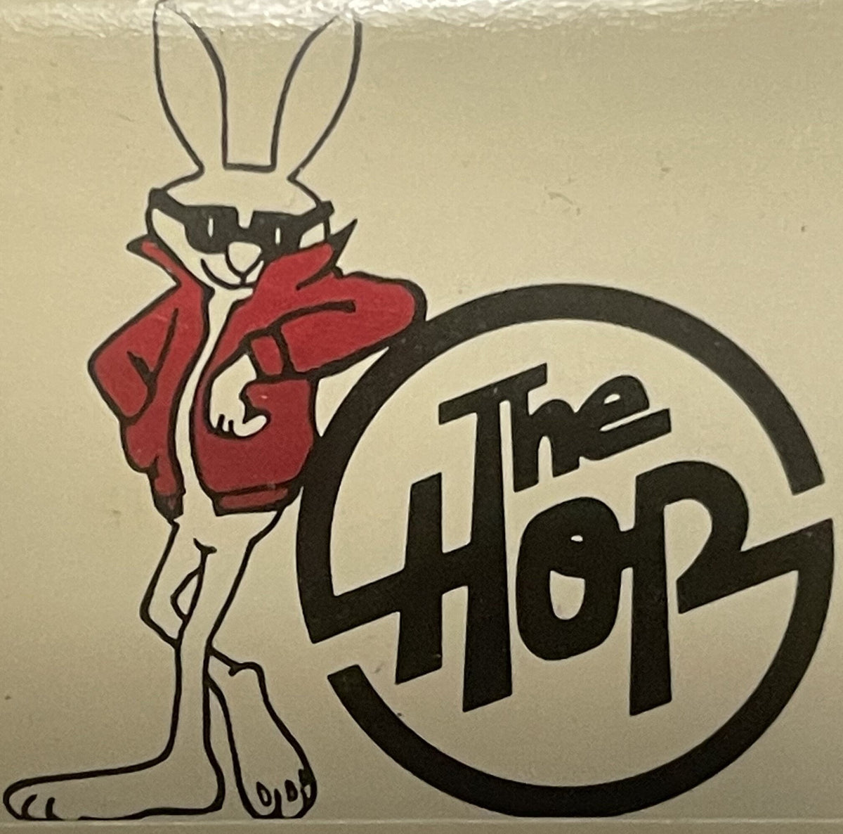 Vintage The Hop Nightclub Matchbook 🐰 Los Angeles Rabbit Logo, NOS Unused Label