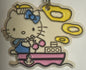 Vintage 1976–1980s Hello Kitty Sailor Boat Keychain 🎀 Taiwan ROC NOS