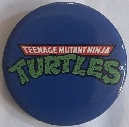 Vintage 1990 TMNT Logo Pin 🐢 — Classic Teenage Mutant Ninja Turtles Pin-Back Button