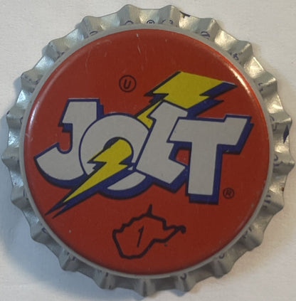 Vintage 🥤 Jolt Cola Lightning Bolt Bottle Cap — Rochester NY Soda Collectible