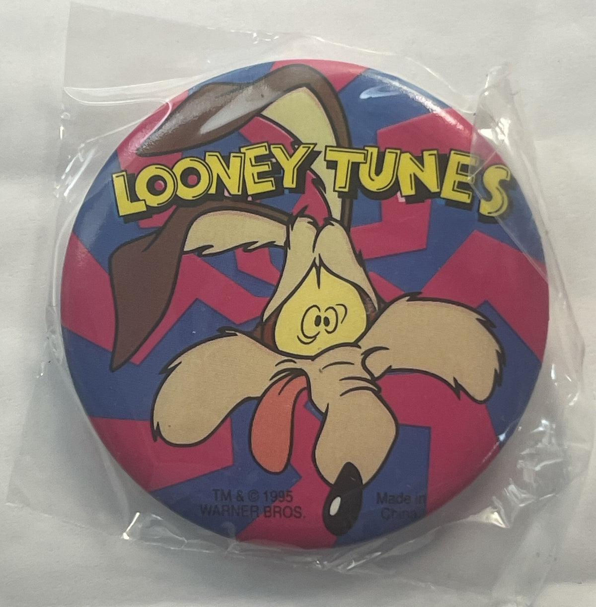 Vintage 1995 Looney Tunes Pin 📌 Wile E. Coyote, Unopened in Package!