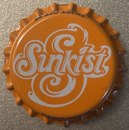Vintage NOS Early 1980s Sunkist Orange Soda Bottle Cap 🍊