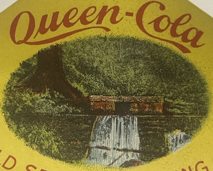 Vintage Queen Cola Label from 1930s Punxsutawney